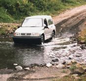 The road to Linda Vista Lodge